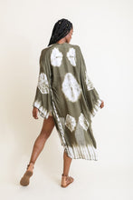 Load image into Gallery viewer, Tie-Dye Longline Kimono with Full Sleeves
