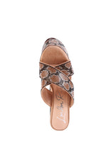 Load image into Gallery viewer, Sinful High Platform Patterned Diamante Rhinestone Slides
