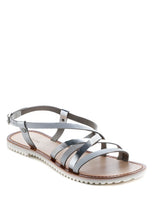 Load image into Gallery viewer, JUNE STRAPPY Flat Leather Sandals
