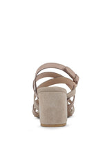 Load image into Gallery viewer, MON LAPIN High Block Heel Leather Sandals
