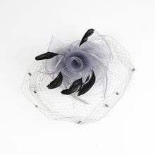 Load image into Gallery viewer, Flower Fascinator Headband w Clip
