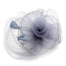 Load image into Gallery viewer, Classic Rose Fascinator w/ Headband &amp; Clip
