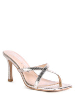 Load image into Gallery viewer, MURIEL Croc Cross Strap Sloder Sandals
