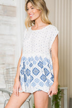 Load image into Gallery viewer, Border Print Baby Doll Tunic
