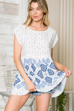 Load image into Gallery viewer, Border Print Baby Doll Tunic
