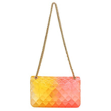 Load image into Gallery viewer, Quilt Embossed Multi Color Jelly Shoulder Bag
