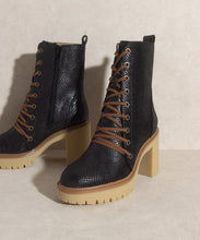 Load image into Gallery viewer, OASIS SOCIETY Jenna - Platform Military Boots
