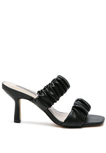 Load image into Gallery viewer, LADY LYNN Gather Around Slop-On Heeled Sandals
