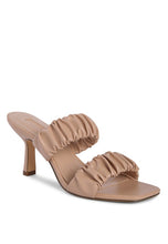 Load image into Gallery viewer, LADY LYNN Gather Around Slop-On Heeled Sandals
