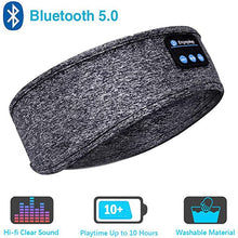 Load image into Gallery viewer, Wireless Bluetooth Sleeping Headphones Headband Thin Soft Elastic Comfortable Music Ear Phones Eye Mask For Side Sleeper Sports
