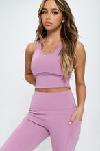 Load image into Gallery viewer, Women&#39;s Two Piece Activewear Set Cut Out Detail
