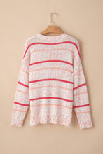 Load image into Gallery viewer, Confetti Round Neck Dropped Shoulder Sweater
