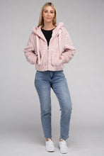 Load image into Gallery viewer, Fluffy Zip-Up Teddy Hoodie
