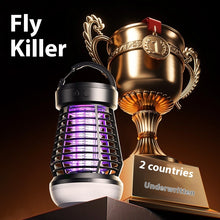 Load image into Gallery viewer, 2 in1 Mosquito Killer Lamp Electric Fly Catcher USB Rechargeable Electric Mosquito Swatter Electric Fly Trap With Night Light Camping S0S Emergency Light Mosquito Killer -

