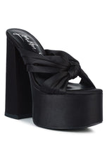 Load image into Gallery viewer, STROBING Knotted Chunky Platform Heels
