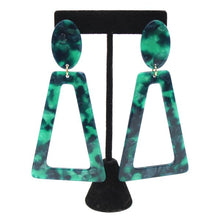 Load image into Gallery viewer, Chunky Marble Acrylic Earrings
