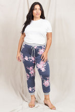 Load image into Gallery viewer, Plus Floral Drawstring Jogger
