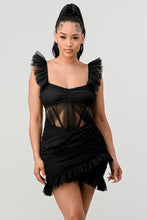 Load image into Gallery viewer, Be Adorable Ruffle Mini Dress
