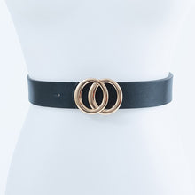 Load image into Gallery viewer, Gold Circle Buckle Fashion Belt
