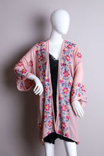 Load image into Gallery viewer, Pink Anemone Garland Embroidered Kimono
