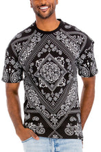 Load image into Gallery viewer, Weiv Mens Bandana Print TShirt
