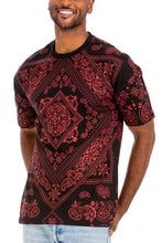 Load image into Gallery viewer, Weiv Mens Bandana Print TShirt
