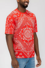 Load image into Gallery viewer, Weiv Mens Bandana Print TShirt
