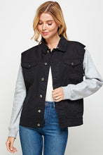 Load image into Gallery viewer, Women&#39;s Denim Jacket with Fleece Hoodies
