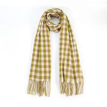 Load image into Gallery viewer, Fringed Plaid Long Scarf
