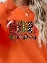 Load image into Gallery viewer, MERRY CHRISTMAS Round Neck Dropped Shoulder Sweatshirt
