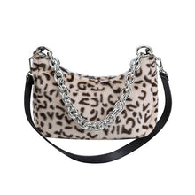 Load image into Gallery viewer, Leopard Print Plush Bag
