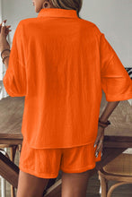 Load image into Gallery viewer, Collared Neck Half Sleeve Top and Shorts Set
