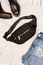 Load image into Gallery viewer, Quilted Belt Sling Bum Bag
