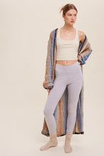 Load image into Gallery viewer, Multi Color Gradation Long Knit Open Cardigan
