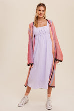 Load image into Gallery viewer, Multi Color Gradation Long Knit Open Cardigan
