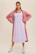 Load image into Gallery viewer, Multi Color Gradation Long Knit Open Cardigan
