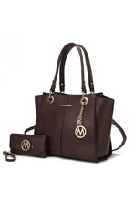 Load image into Gallery viewer, MKF Ivy Tote Handbag with Wallet Crossover by Mia
