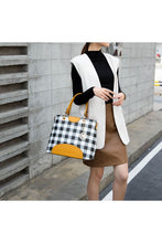 Load image into Gallery viewer, MKF Gabriella Checkers Handbag with Wallet by Mia
