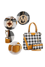 Load image into Gallery viewer, MKF Gabriella Checkers Handbag with Wallet by Mia
