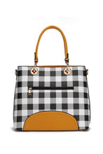 Load image into Gallery viewer, MKF Gabriella Checkers Handbag with Wallet by Mia
