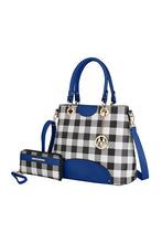 Load image into Gallery viewer, MKF Gabriella Checkers Handbag with Wallet by Mia
