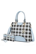 Load image into Gallery viewer, MKF Gabriella Checkers Handbag with Wallet by Mia
