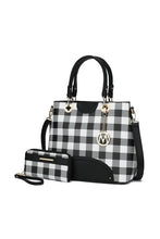 Load image into Gallery viewer, MKF Gabriella Checkers Handbag with Wallet by Mia
