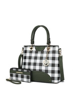 Load image into Gallery viewer, MKF Gabriella Checkers Handbag with Wallet by Mia
