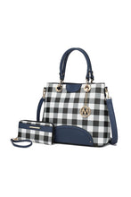 Load image into Gallery viewer, MKF Gabriella Checkers Handbag with Wallet by Mia
