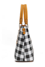 Load image into Gallery viewer, MKF Gabriella Checkers Handbag with Wallet by Mia
