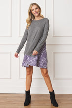 Load image into Gallery viewer, Mock Layered Bandana Paisley Mini Dress
