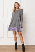 Load image into Gallery viewer, Mock Layered Bandana Paisley Mini Dress
