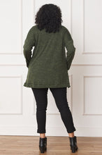 Load image into Gallery viewer, Plus Solid Drape Pocket Cardigan
