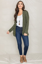 Load image into Gallery viewer, Plus Solid Drape Pocket Cardigan
